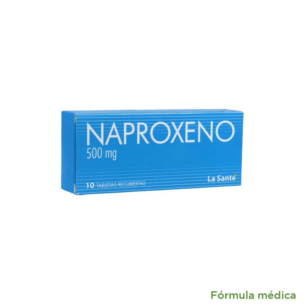 Naproxeno Tabletas Recubiertas 500Mg Caja X 10