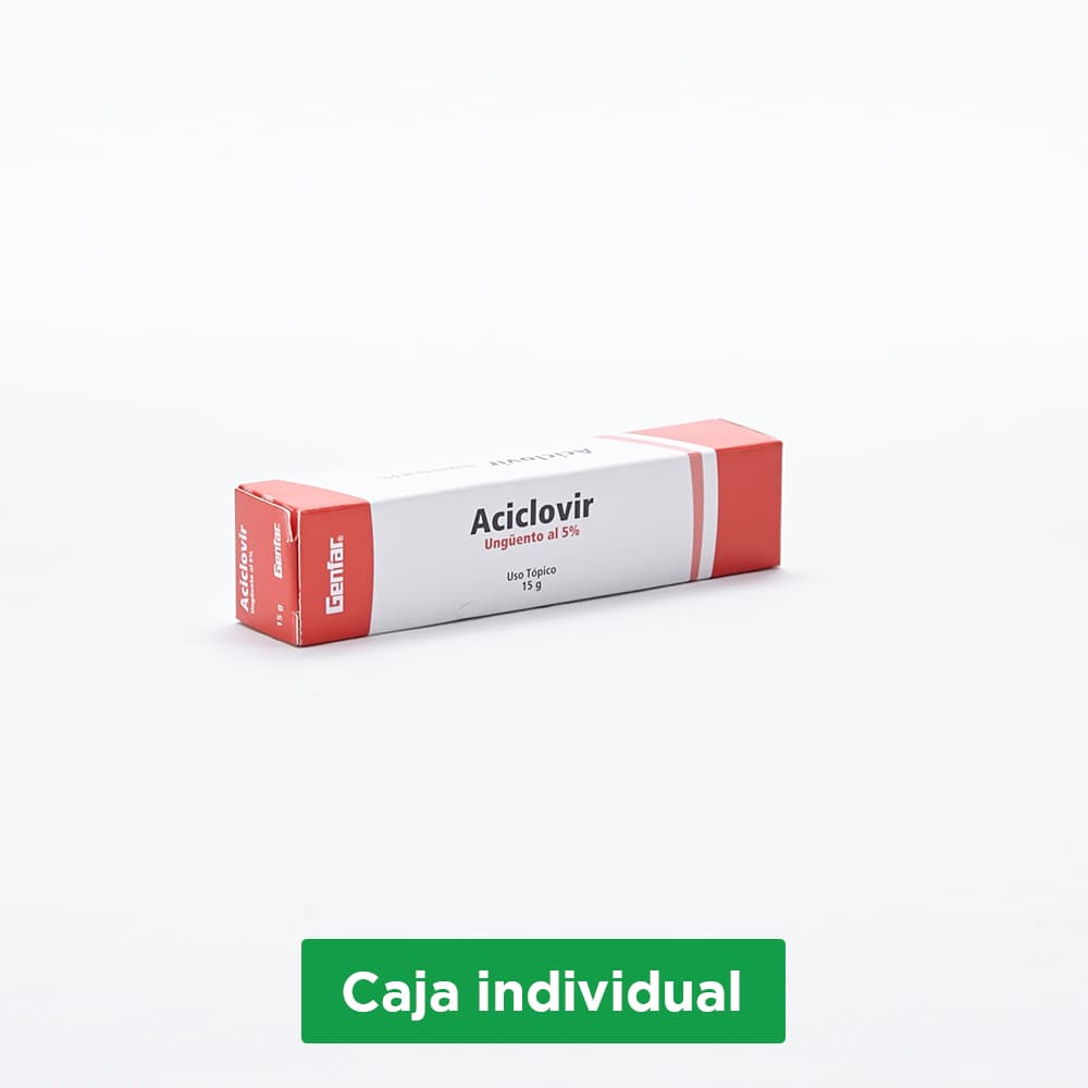 Aciclovir 5% Ungüento Tópico Tubo X 15Gr