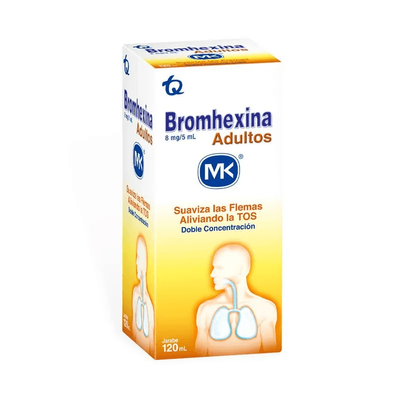 Bromhexina Adultos 8Mg/5Ml(0.16%) Jarabe Frasco X 120Ml Mk
