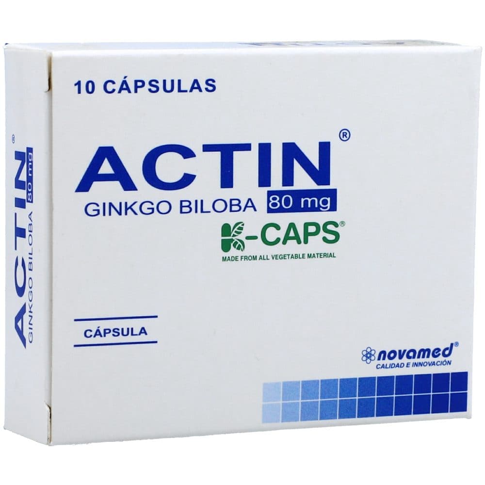 Actin 80Mg Caja X 10 Cápsulas
