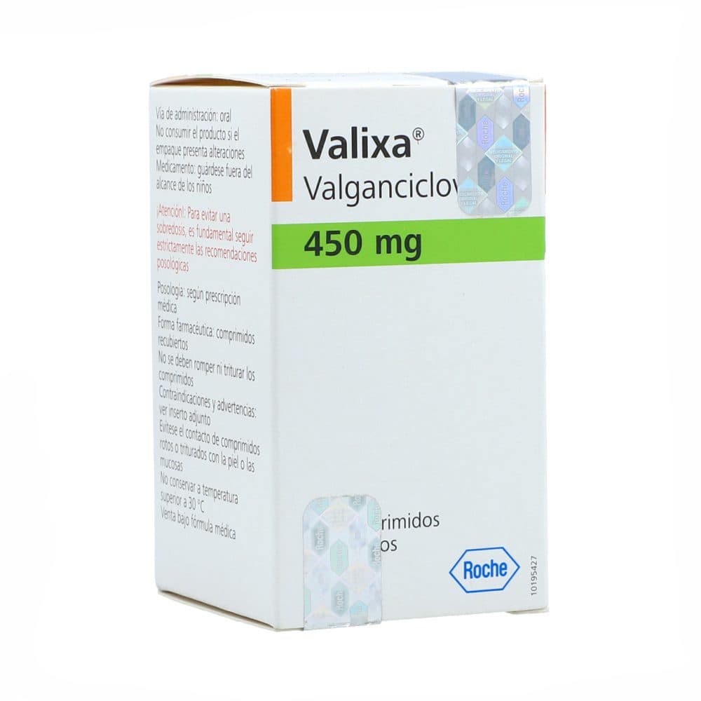 Valixa 450 Mg Tableta Recubierta Frasco X 60