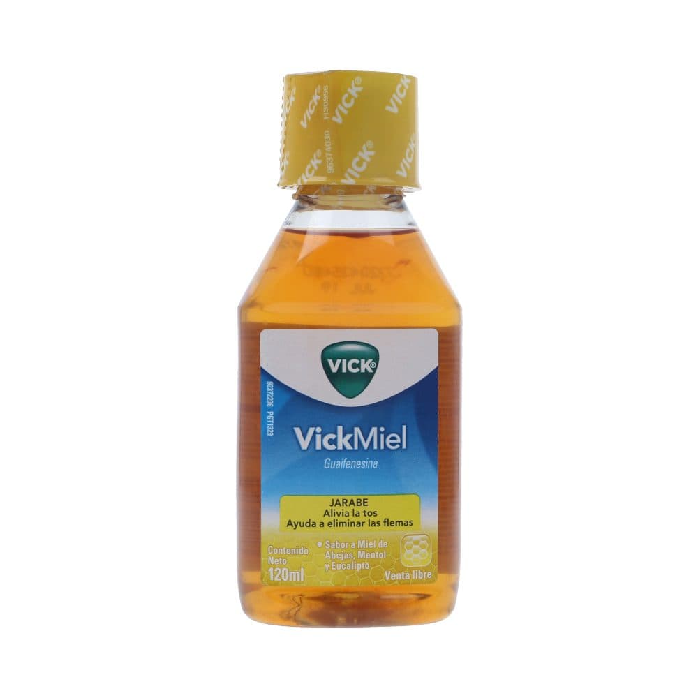 Vick Miel 1.6G/100Ml Jarabe Frasco X 120 Ml Miel Mentot Y Eucalipto
