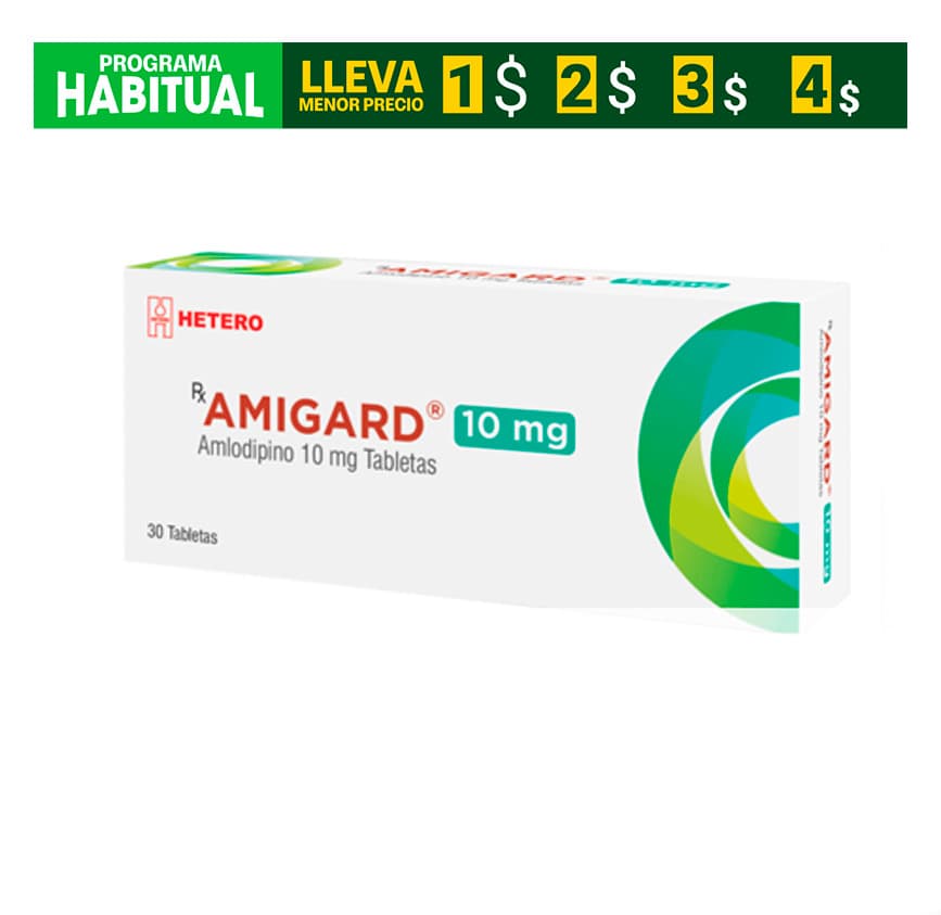 Amigard 10Mg Tableta Caja X 30