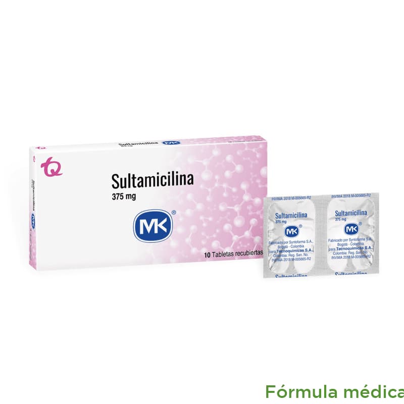 Sultamicilina 375Mg Tableta Recubierta Caja X 10 Mk