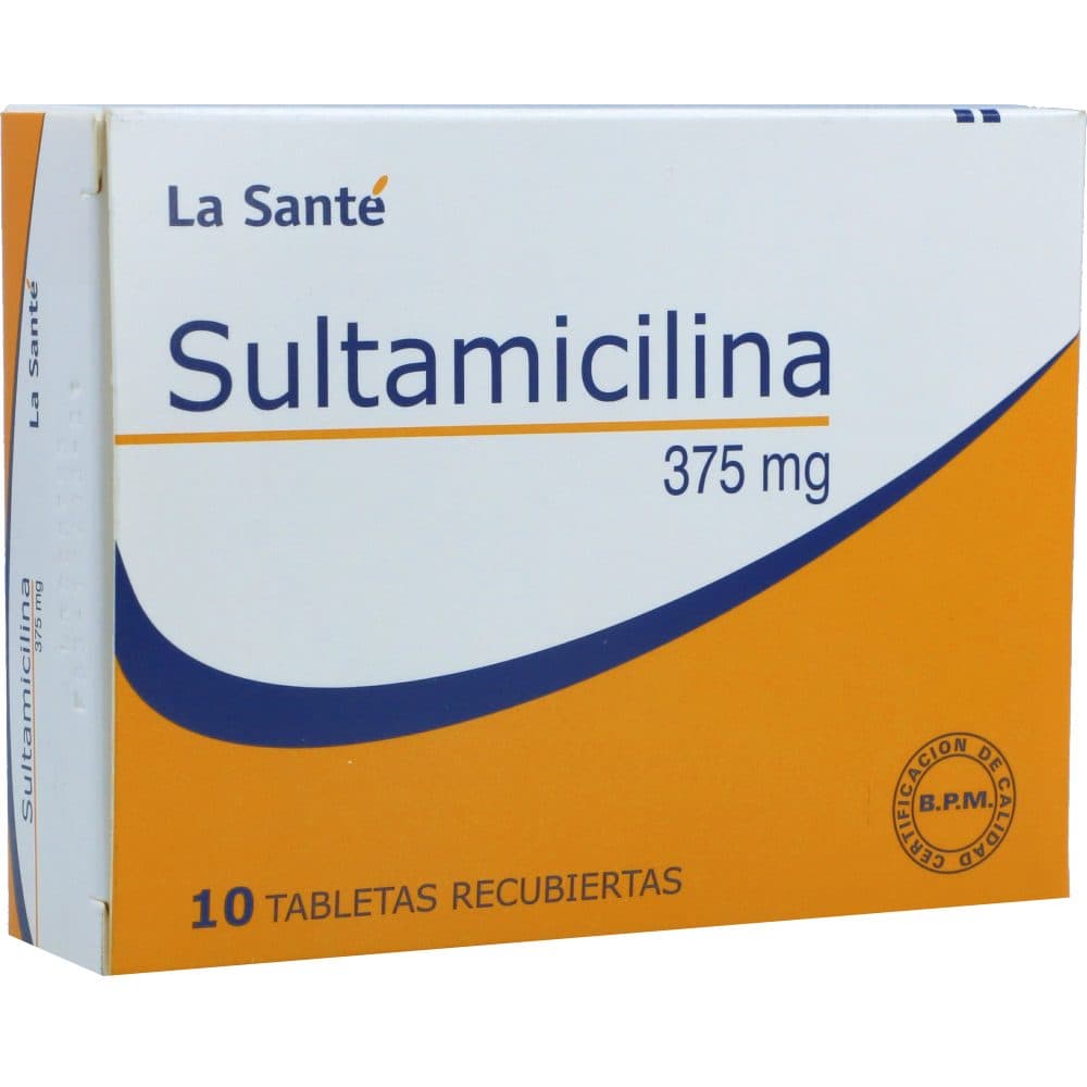 Sultamicilina Tabletas Recubiertas 375Mg Caja X 10