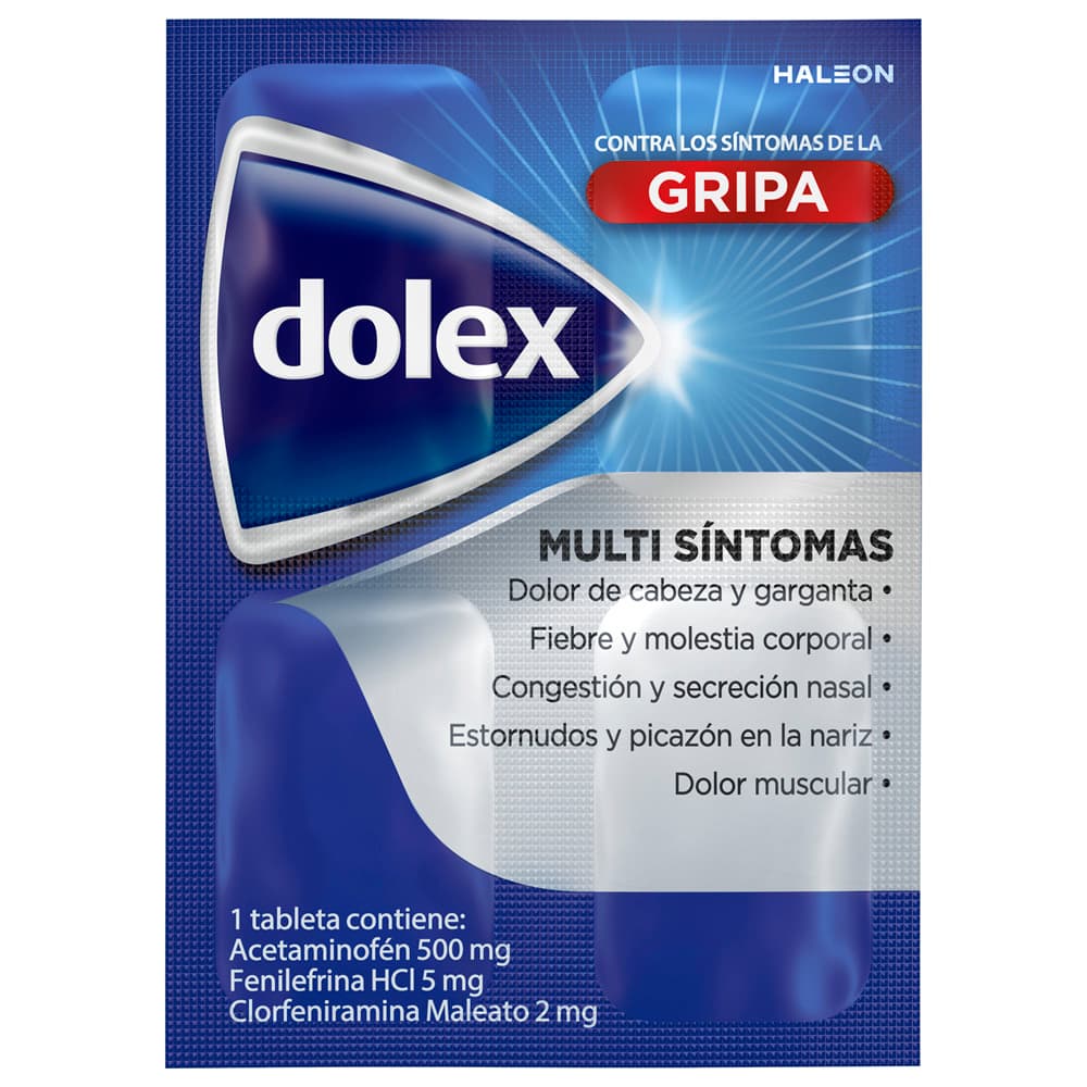 Dolex Gripa · Sobre 4 Tabletas