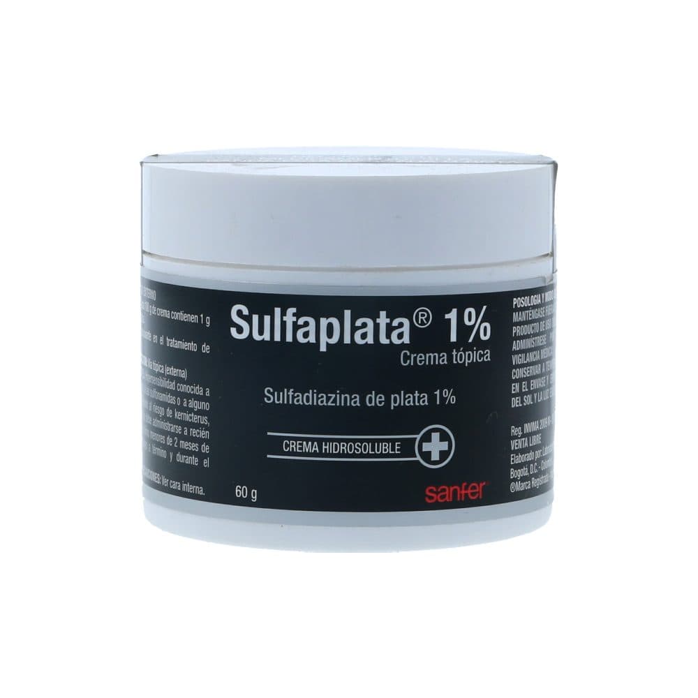 Sulfaplata 1% Crema Pote X 60Gr