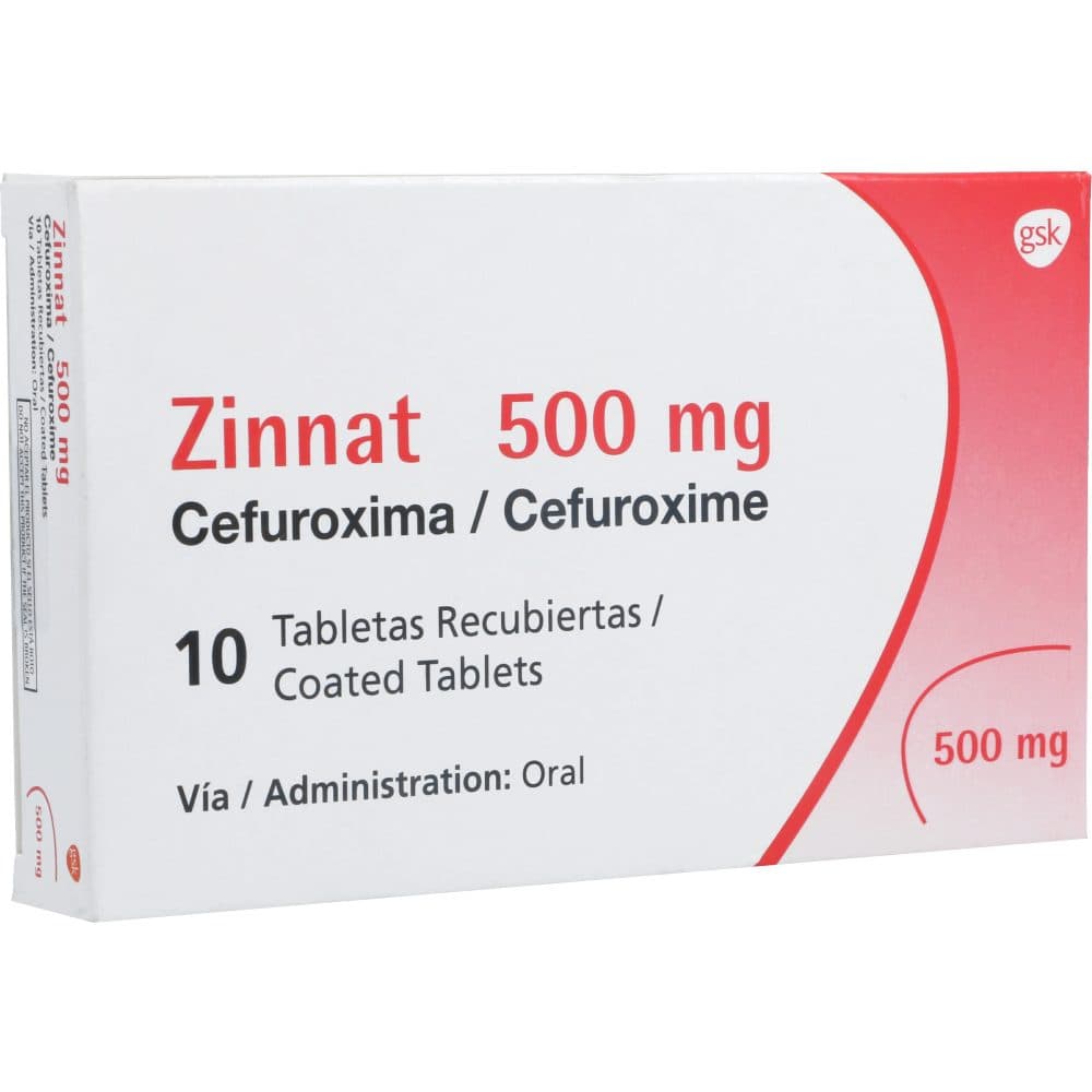 Zinnat Tabletas Recubiertas 500Mg Caja X 10