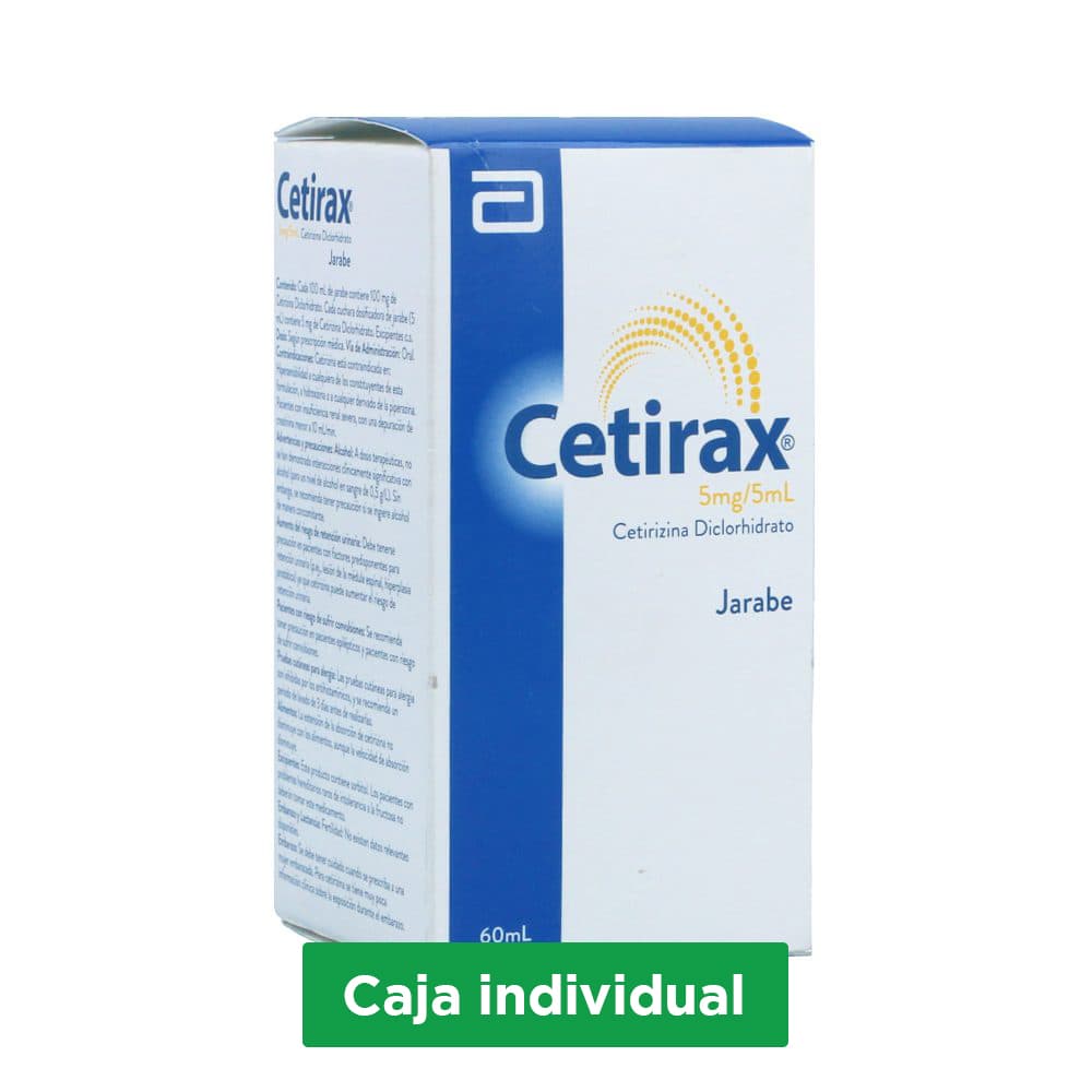 Cetirax Jarabe 5Mg/Ml Frasco X 60Ml