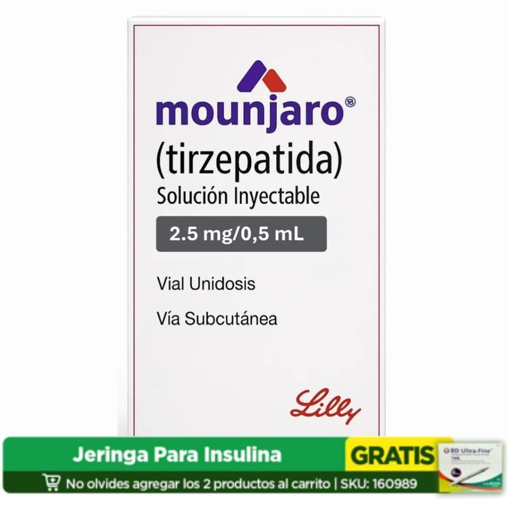 Mounjaro 2.5Mg/0.5Ml Solucion  Inyectable Caja 1 Vial 0.5Ml