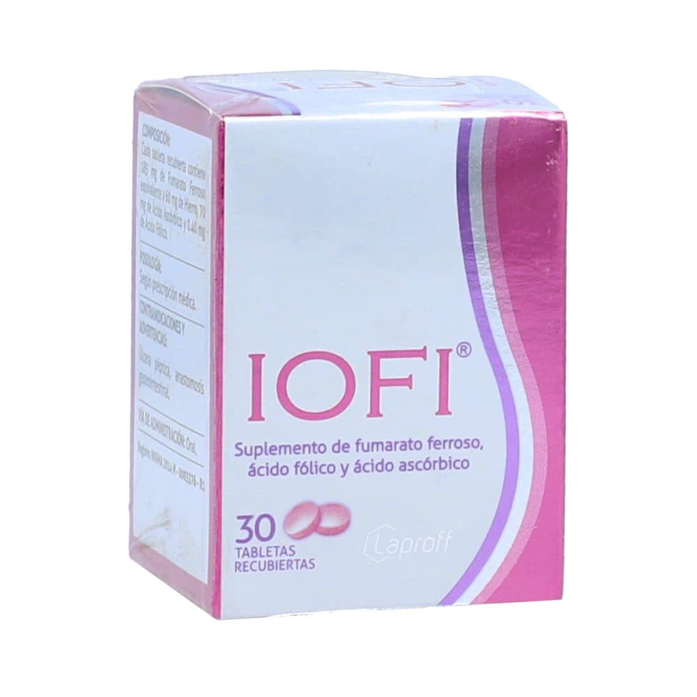 Iofi (70+0.4+60(Fe))Mg Tableta Recubierta Frasco X 30