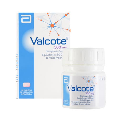 Valcote Er 500Mg Caja X 30 Tabletas Liberación Prolongada
