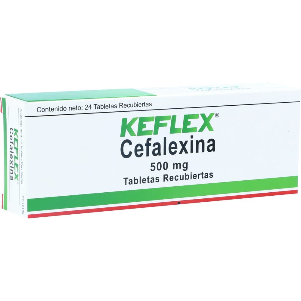 Keflex 500Mg Caja X 24 Tabletas
