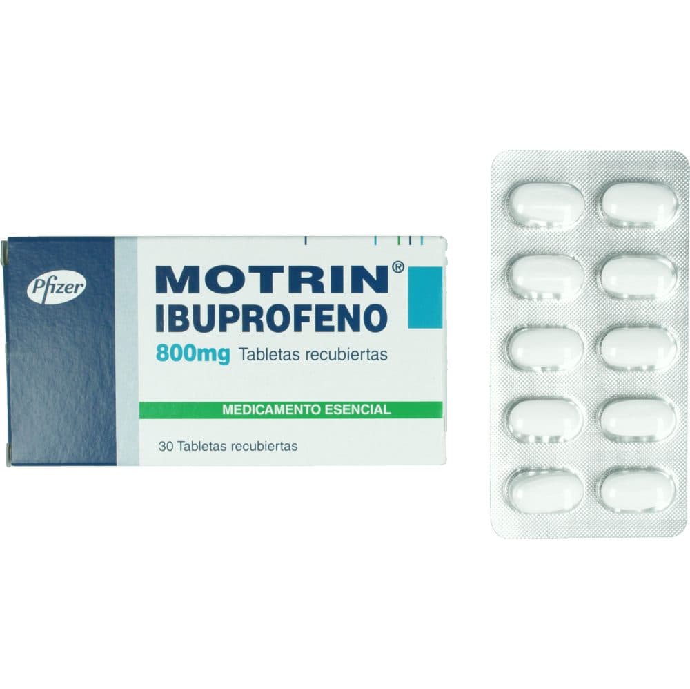 Motrin Tabletas Recubiertas 800Mg Blister X 10