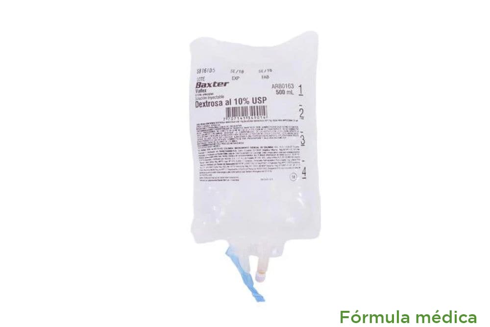 Dextrosa Usp O Glucosa 10%Solucion Inyectable Bolsa X 500Ml Baxter
