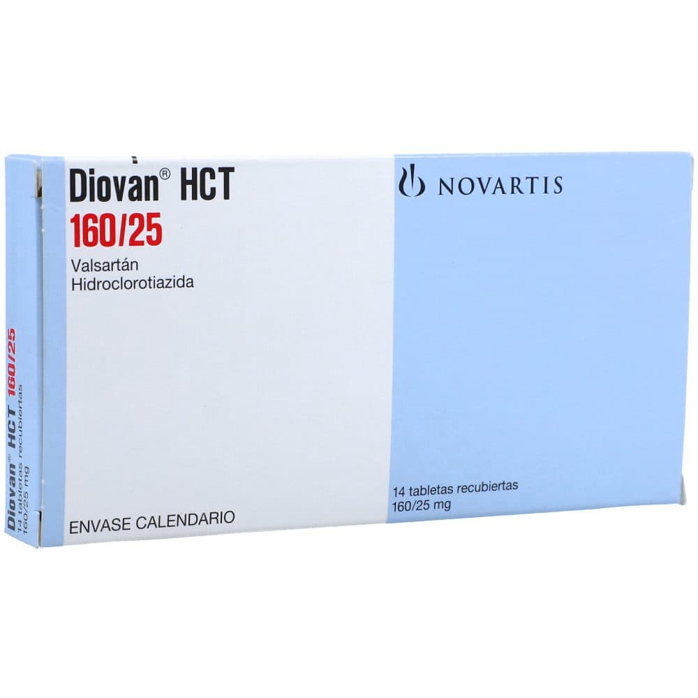 Diovan Hct 160Mg+25Mg Caja X 14 Tabletas