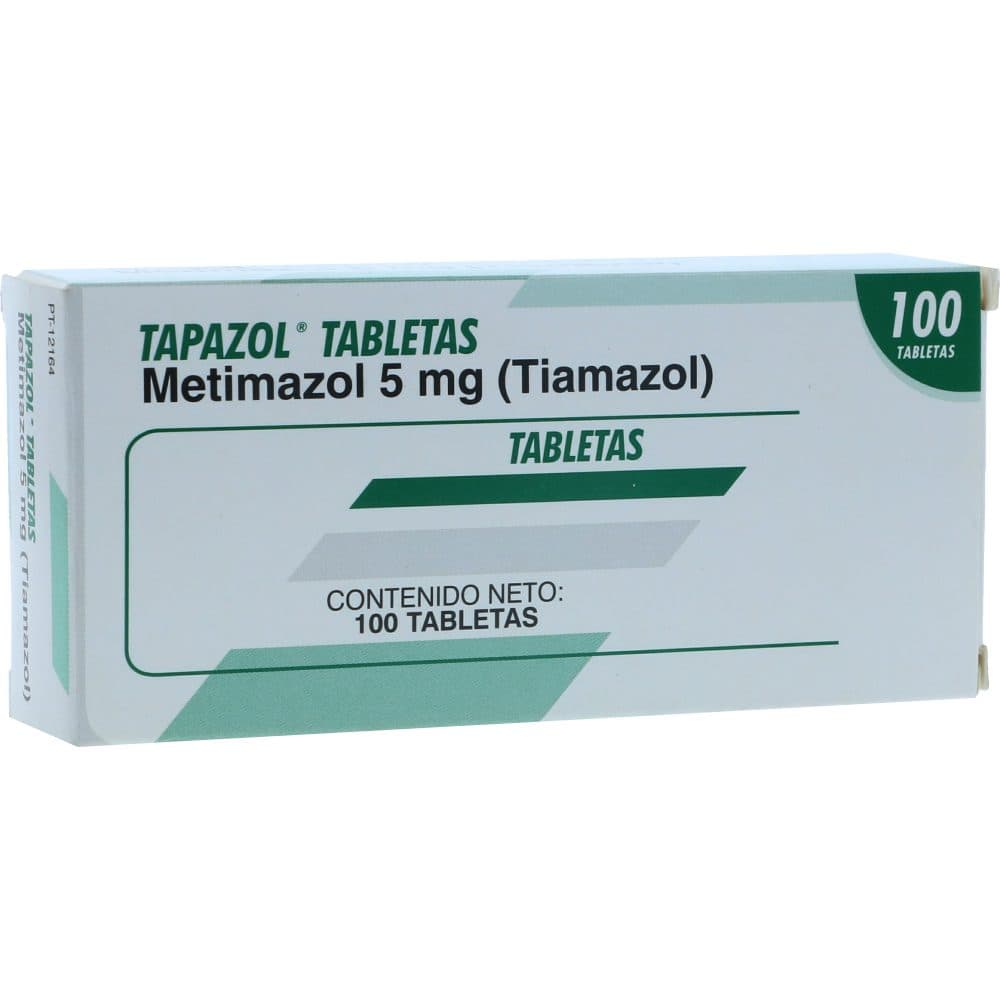 Tapazol Metimazol 5Mg Blister X 20 Tabletas