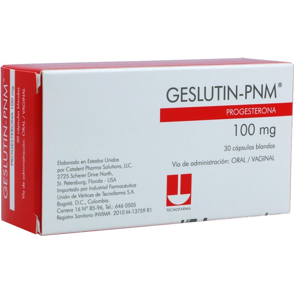Geslutin-Pnm Cápsulas Blandas 100Mg Caja X 30