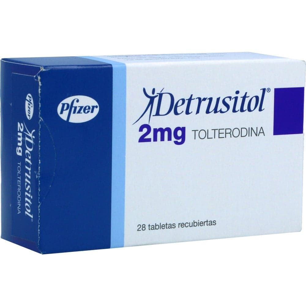 Detrusitol Tabletas Recubiertas 2Mg Caja X 28