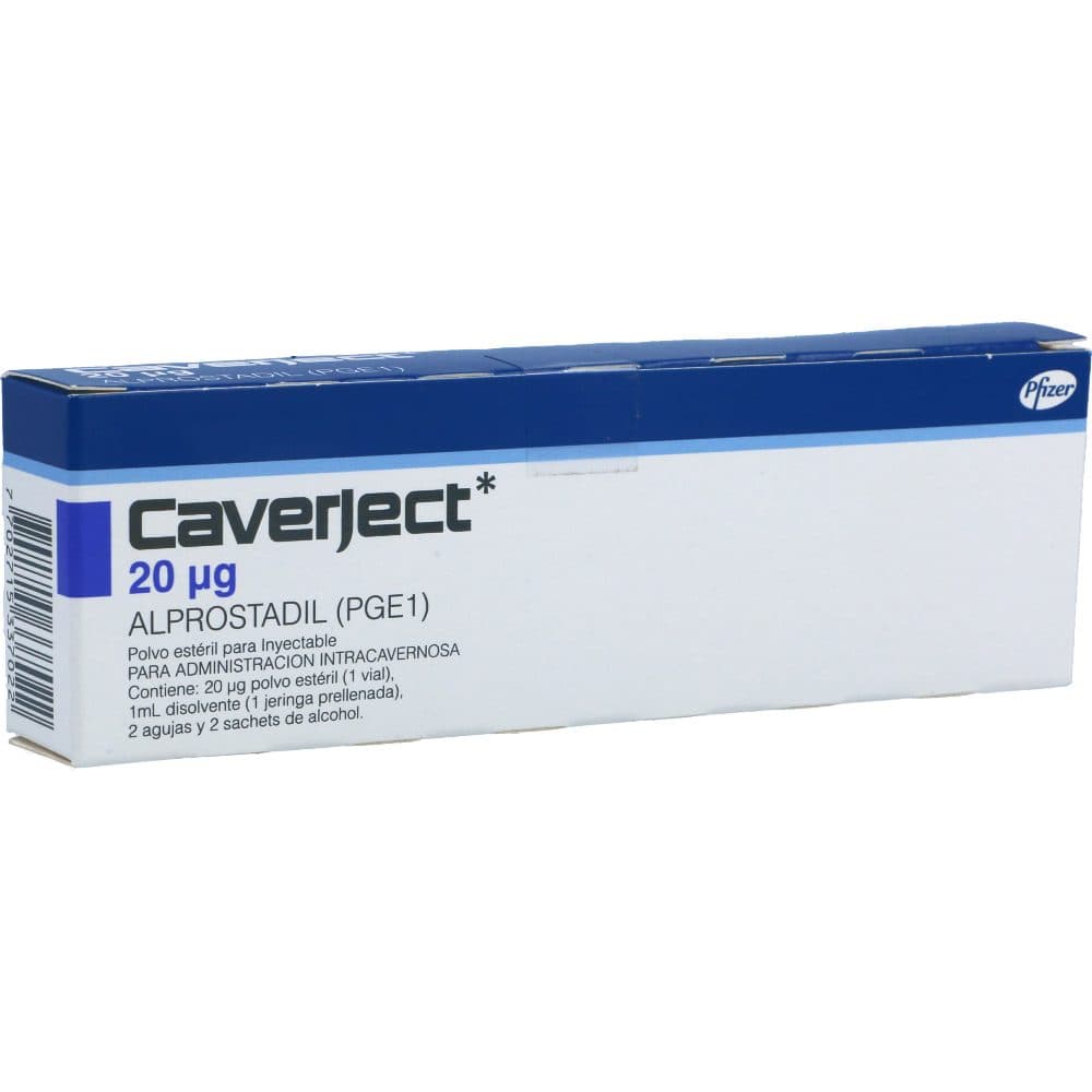 Caverject Polvo Inyectable Vial 20Mcg