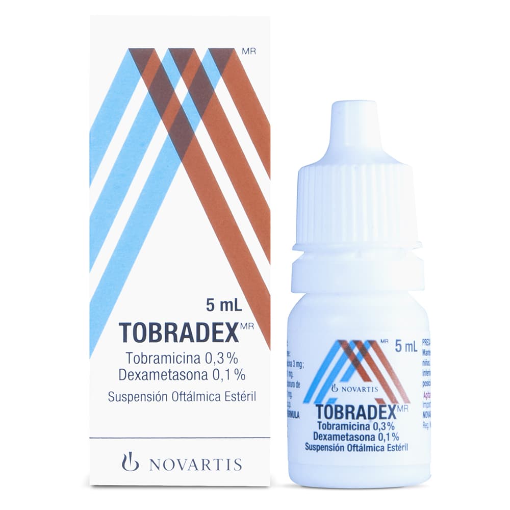 Tobradex Suspensión Oftalmologica Estéril 0.3%+0.1% Frasco X 5Ml