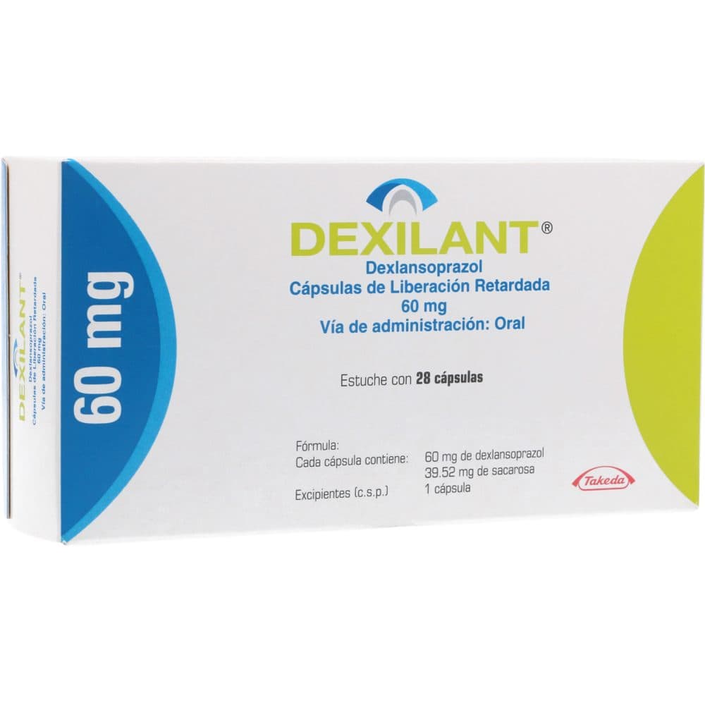 Dexilant Cápsulas Liberación Retardada 60Mg Caja X 28