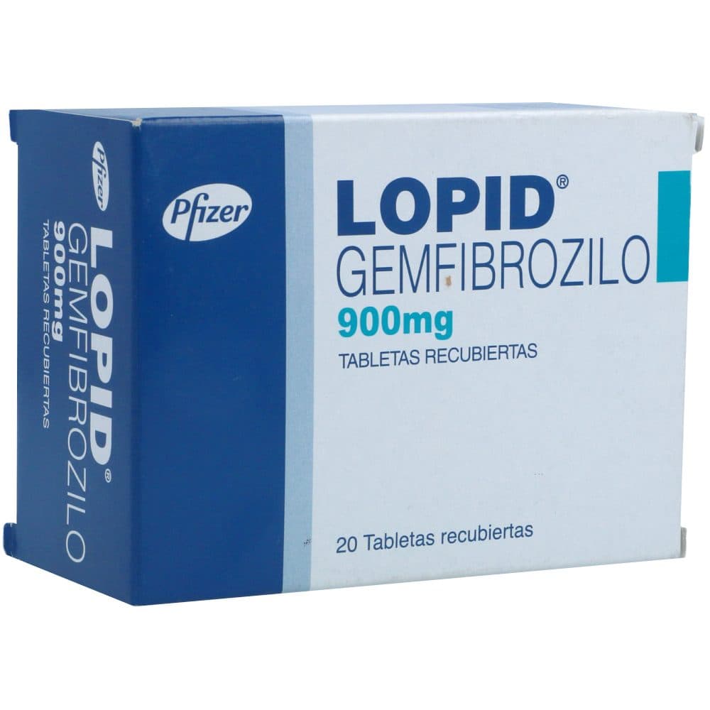 Lopid 900Mg Caja X 20 Tabletas Recubiertas
