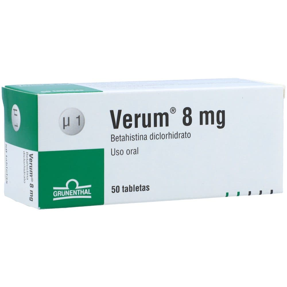 Verum Tabletas Uso Oral 8Mg Blister X 10