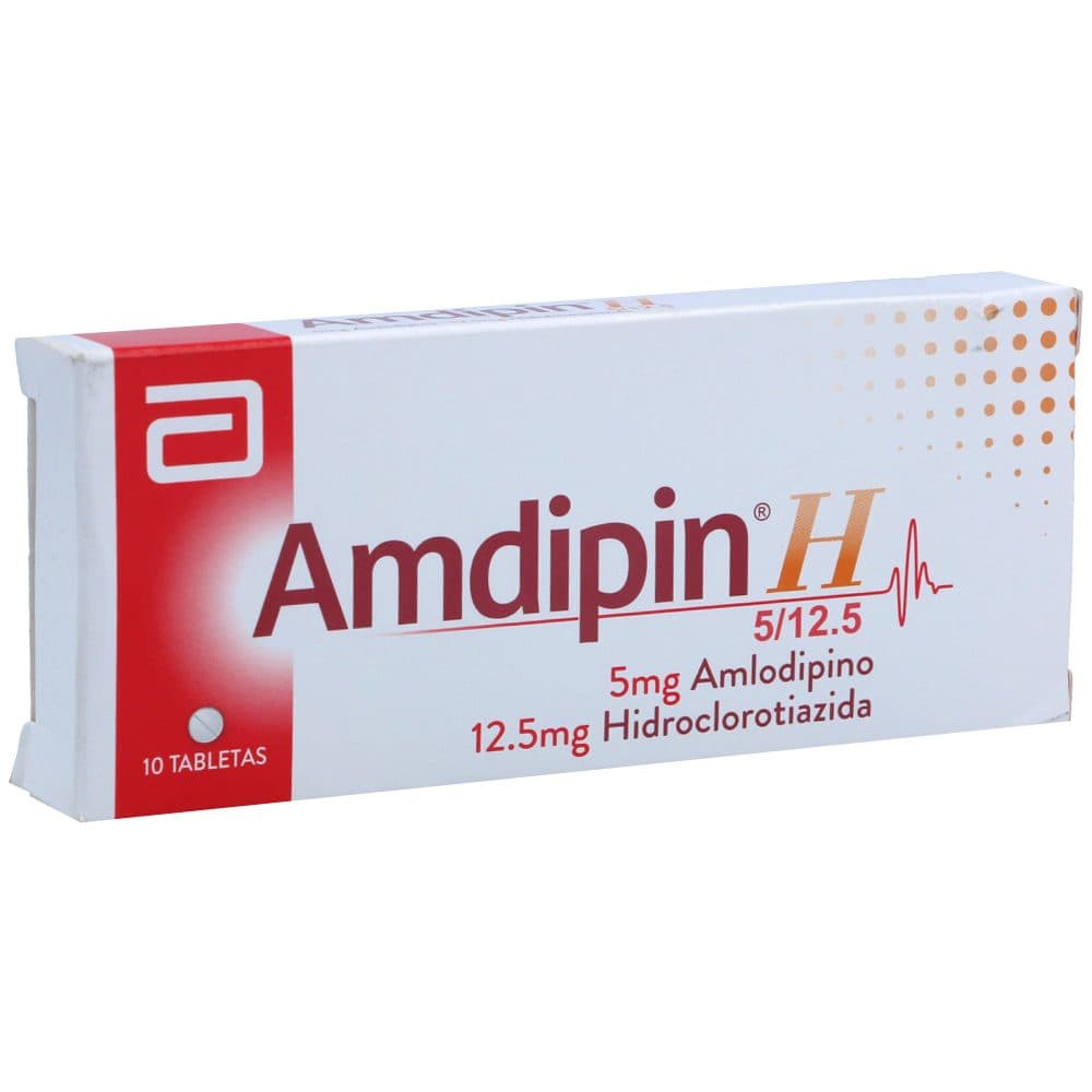 Amdipin H 5Mg+12.5Mg Caja X 10 Tabletas