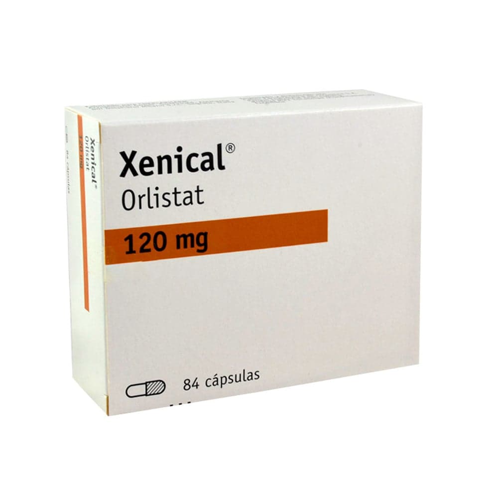 Xenical Orlistat Cápsulas 120Mg Caja X 84