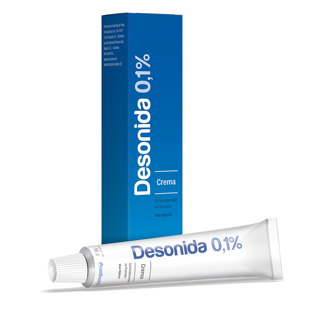 Desonida Crema 0.1% Tubo X 15 Gr