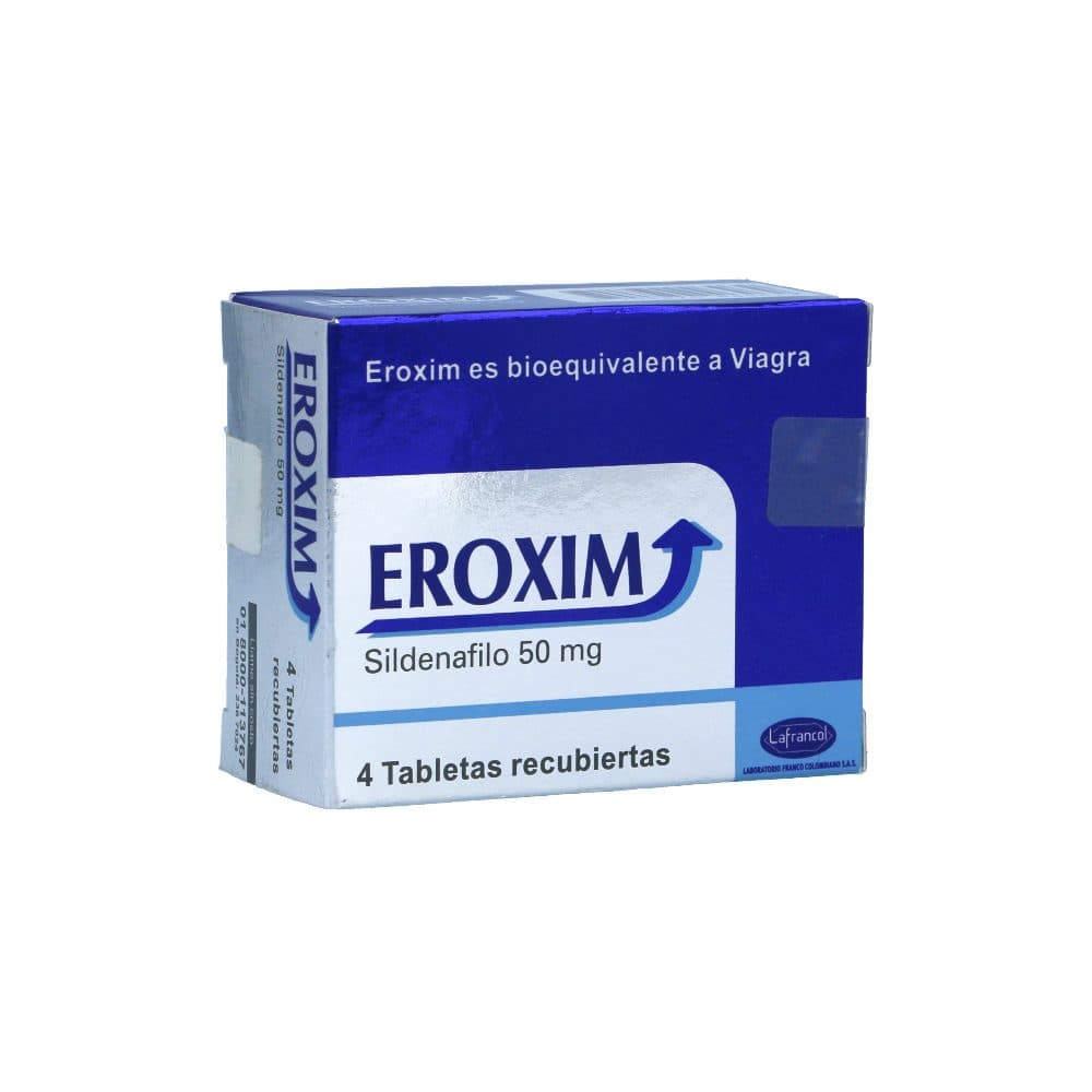 Eroxim 50Mg Caja X 4 Tabletas Recubiertas