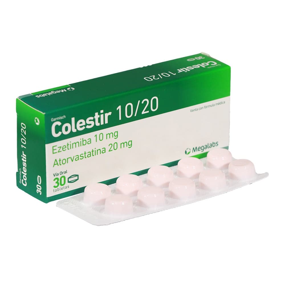 Colestir (10-20)Mg Caja X 30 Tabletas Recubiertas