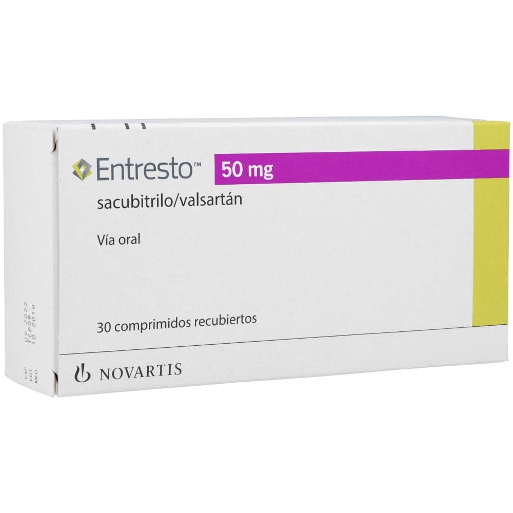 Entresto 50Mg Caja X 30 Tabletas Recubiertas