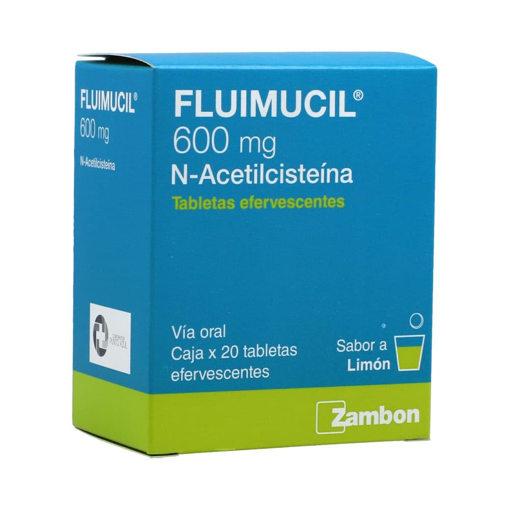 Fluimucil Tabletas Efervescente 600Mg Caja X 20