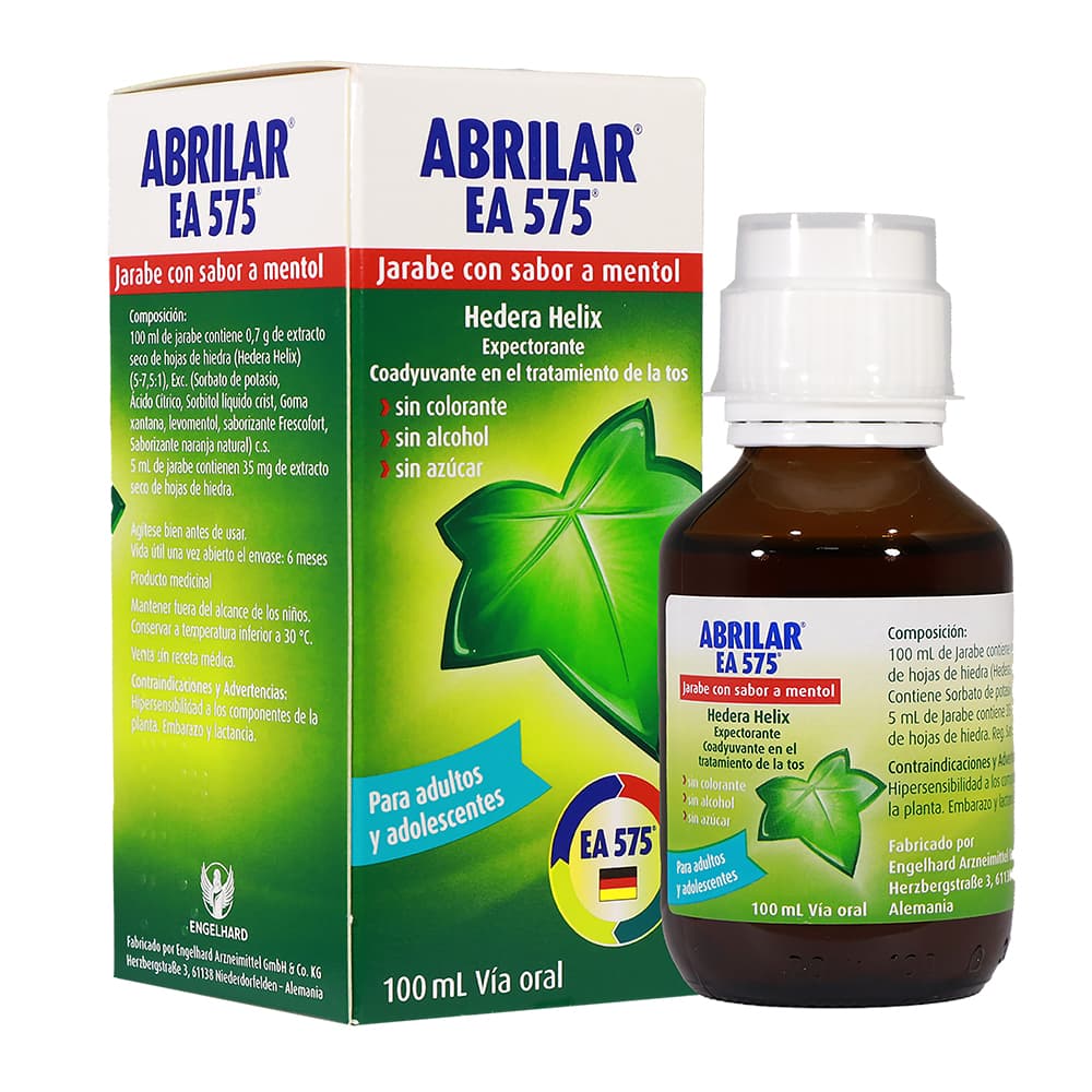 Abrilar Jarabe Frasco X 100 Ml Ea 575 Mentol