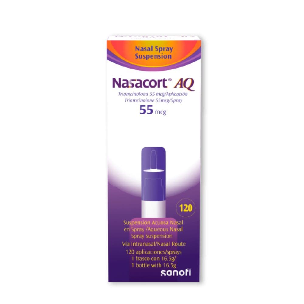 Nasacort Aq Solución Inhalación Nasal 55Mcg/Dosis Spray X 120 Dosis