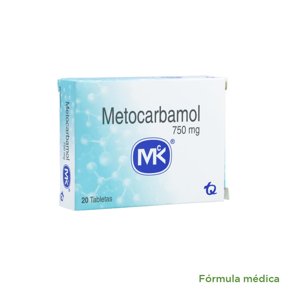 Metocarbamol 750Mg Tableta Caja X 20 Tabletas