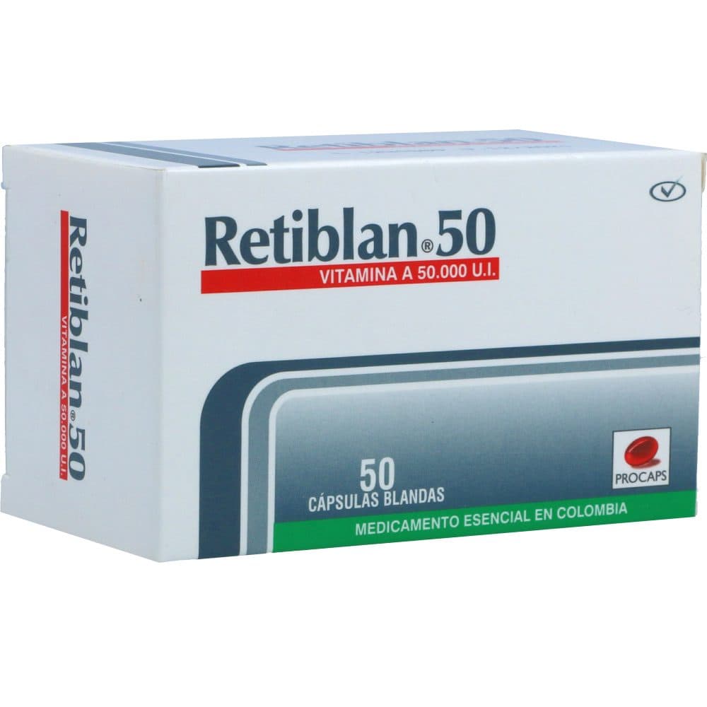 Retiblan 50 Cápsulas Blandas Caja X 50