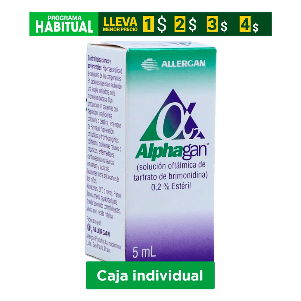 Alphagan 2Mg/Ml Solución Oftalmologica Frasco X 5Ml