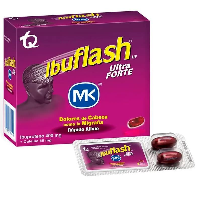 Ibuflash Ultra Forte Blister · 2 Capsulas Blandas