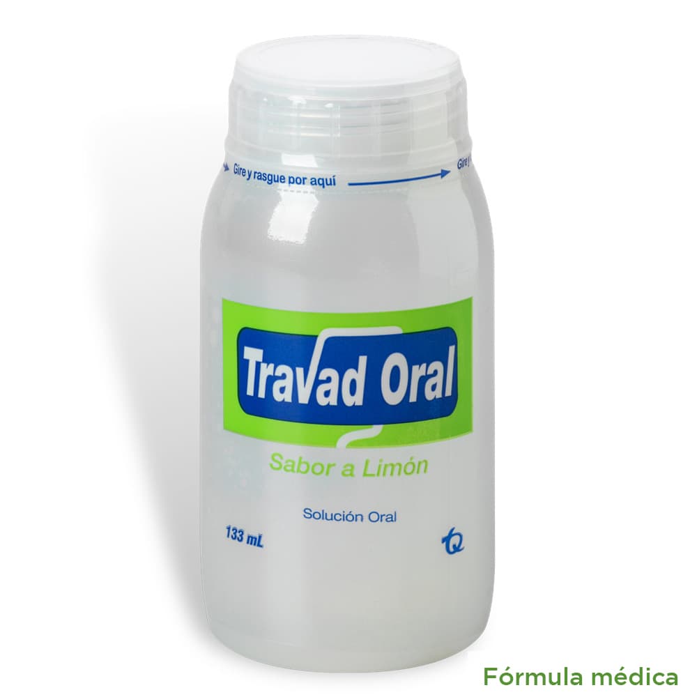 Travad Oral Solución Oral Sabor A Limón Frasco X 133Ml