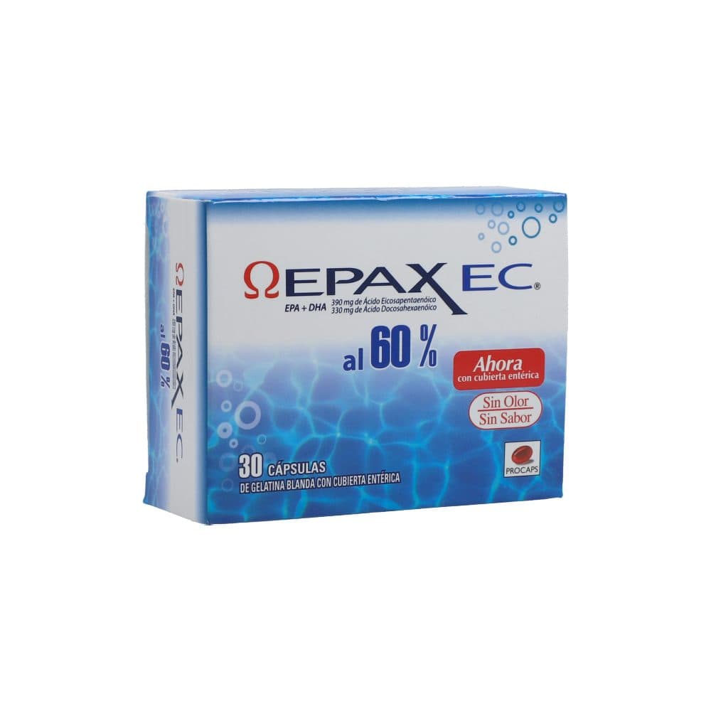 Epax Ec Cápsulas Blandas Cubierta Entérica Al 60% Caja X 30