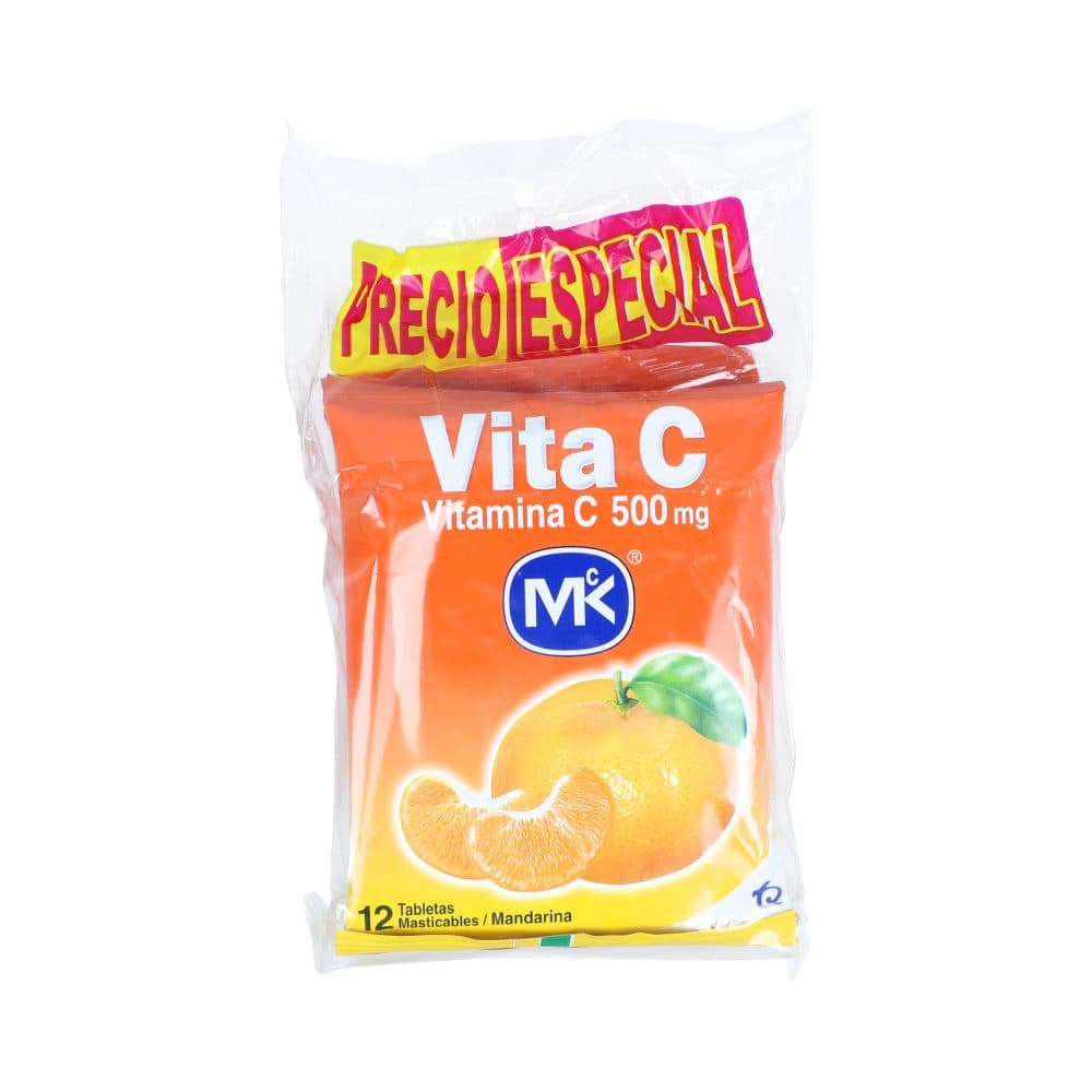 Promo Precio Especial Vitamina C 500 Mg Tableta Masticable Mandarina Paq X 36 Tab