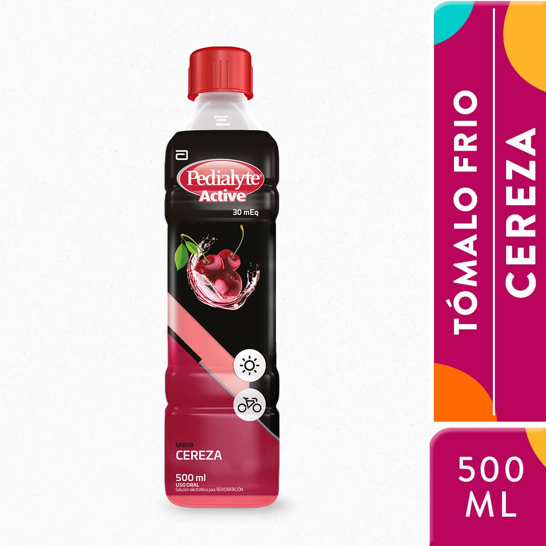 Suero Rehidratante Pedialyte Active 30 Cereza 500 Ml