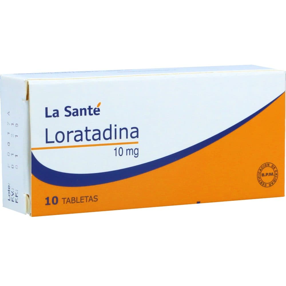 Loratadina 10Mg Caja X 10 Tabletas
