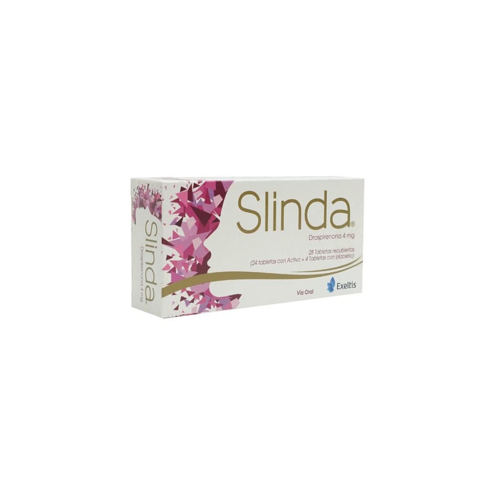 Slinda Tabletas Recubiertas 4Mg Caja X 28