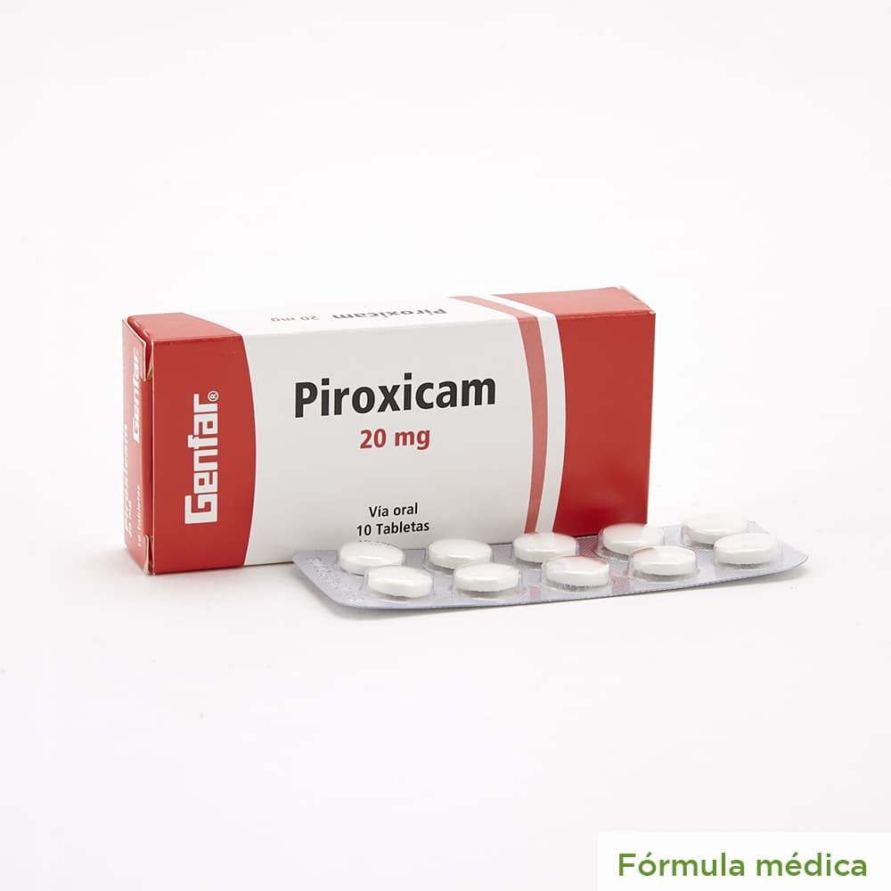 Piroxicam 20Mg Tabletas Caja X 10