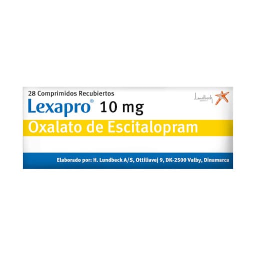 Lexapro Tabletas Recubiertas 10Mg Caja X 28