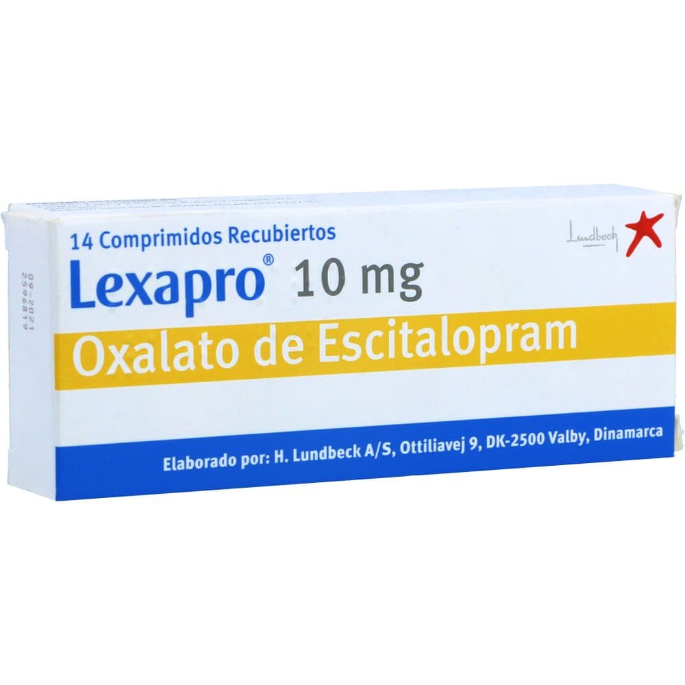 Lexapro Tableta Recubierta 10Mg Caja X 14